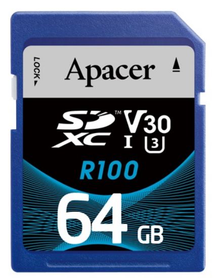  Зображення Карта пам`ятi SDXC  64GB UHS-I/U3 Class 10 Apacer (AP64GSDXC10U7-R) 